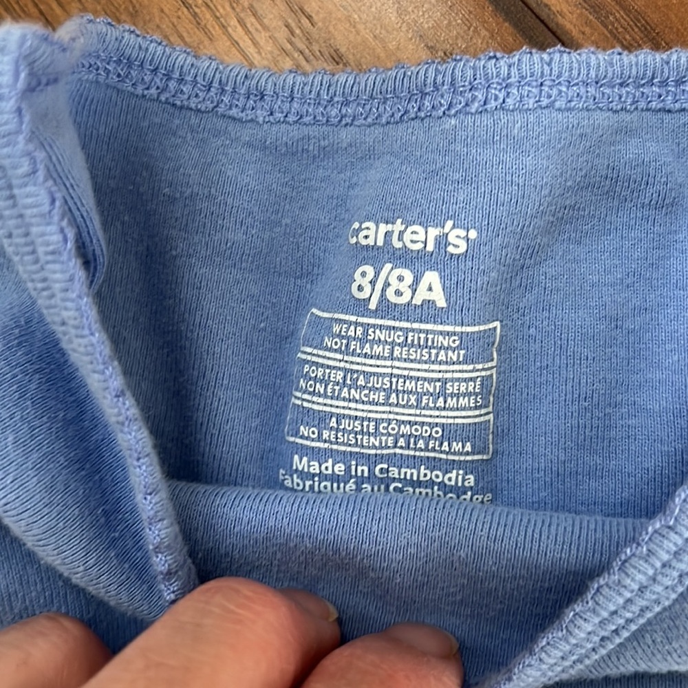 Carter's PJ Set- Size 8 - Picture 2 of 4